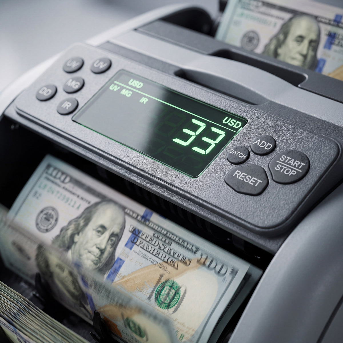 Automatic Money Counting Machine With Counterfeit Detection