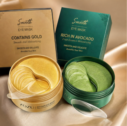 120 piece ZOZU Avocado & Gold Eye Masks