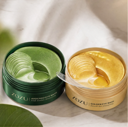 120 piece ZOZU Avocado & Gold Eye Masks