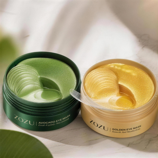 ZOZU Avocado and Gold Eye Masks